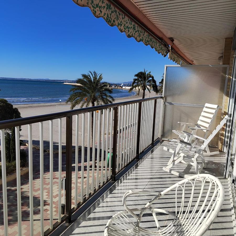 Apartamento Santa Pola Primera Linea De Playa Buitenkant foto